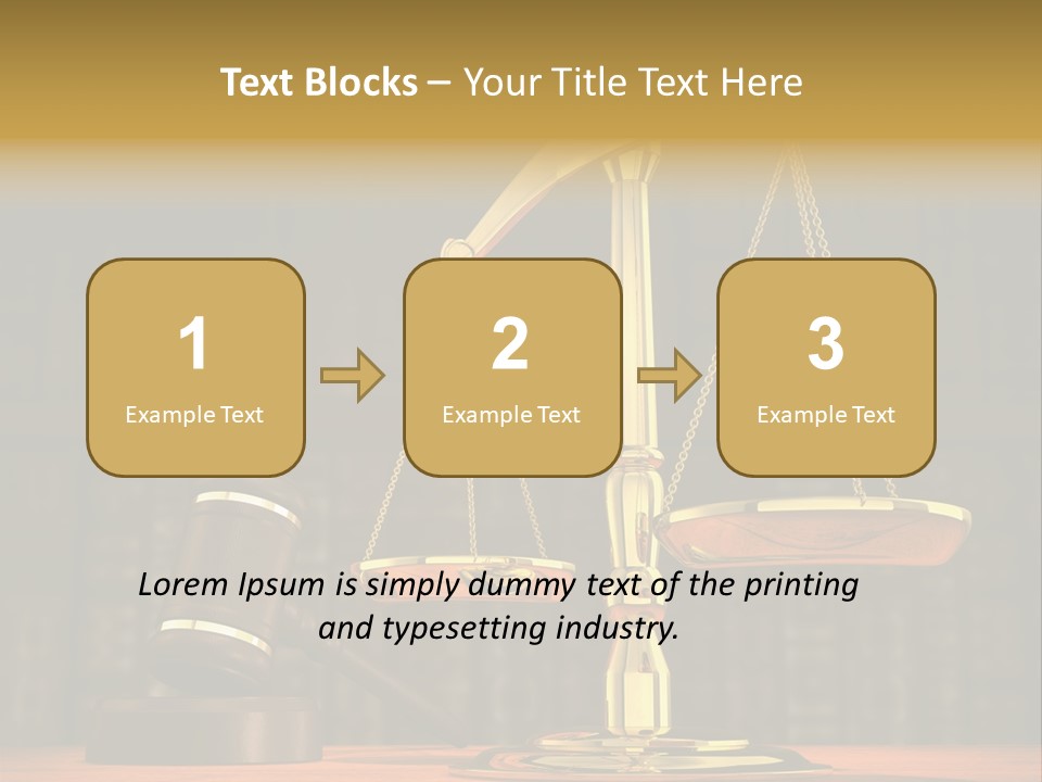 Authority Courthouse Copyspace PowerPoint Template