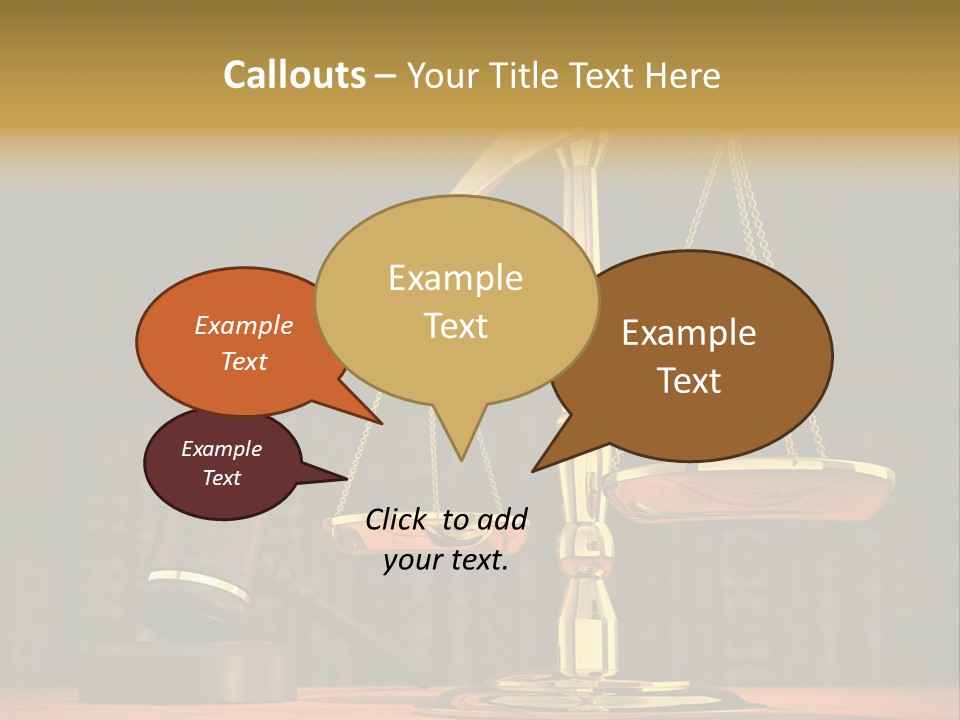 Authority Courthouse Copyspace PowerPoint Template