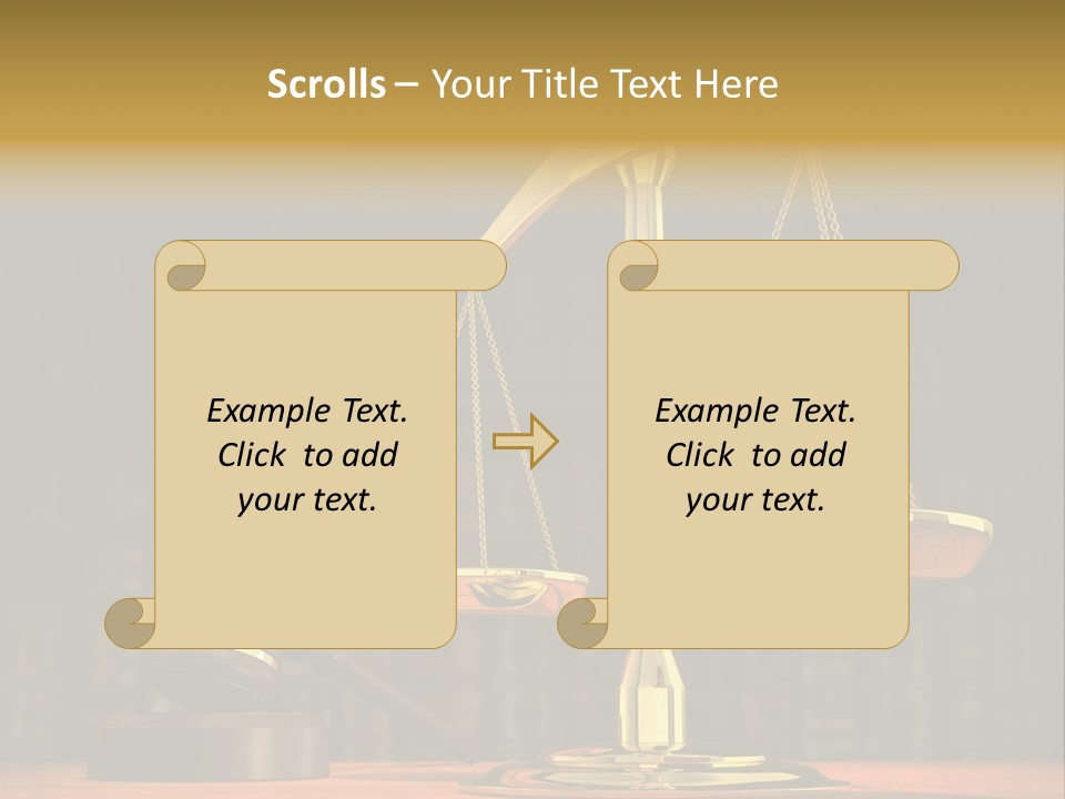 Authority Courthouse Copyspace PowerPoint Template