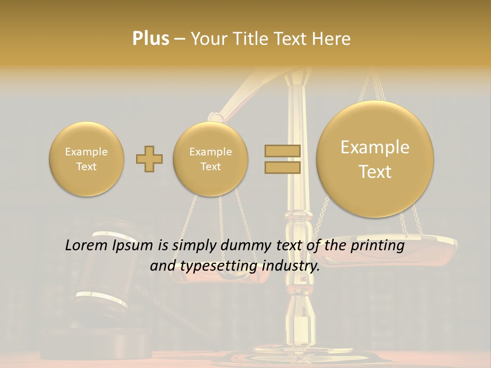 Authority Courthouse Copyspace PowerPoint Template