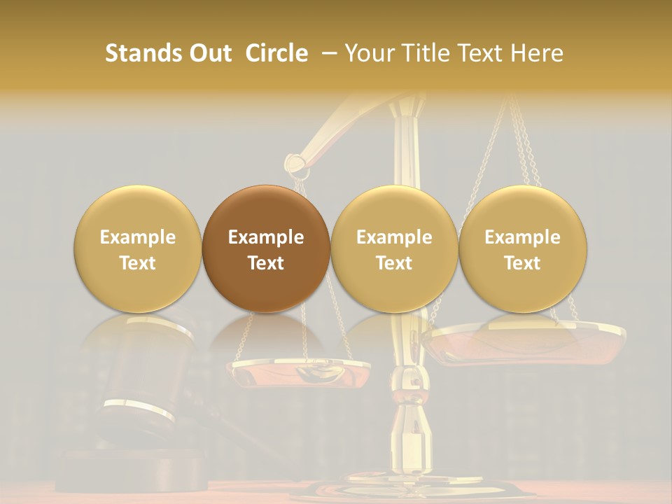 Authority Courthouse Copyspace PowerPoint Template