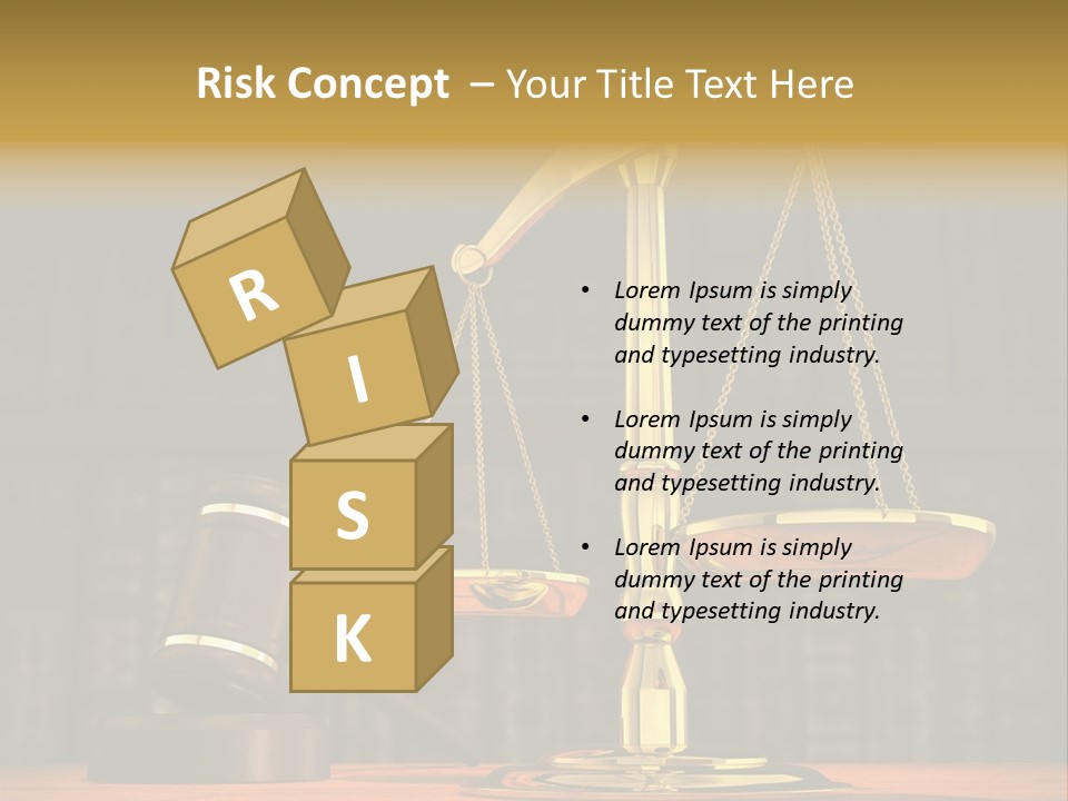 Authority Courthouse Copyspace PowerPoint Template