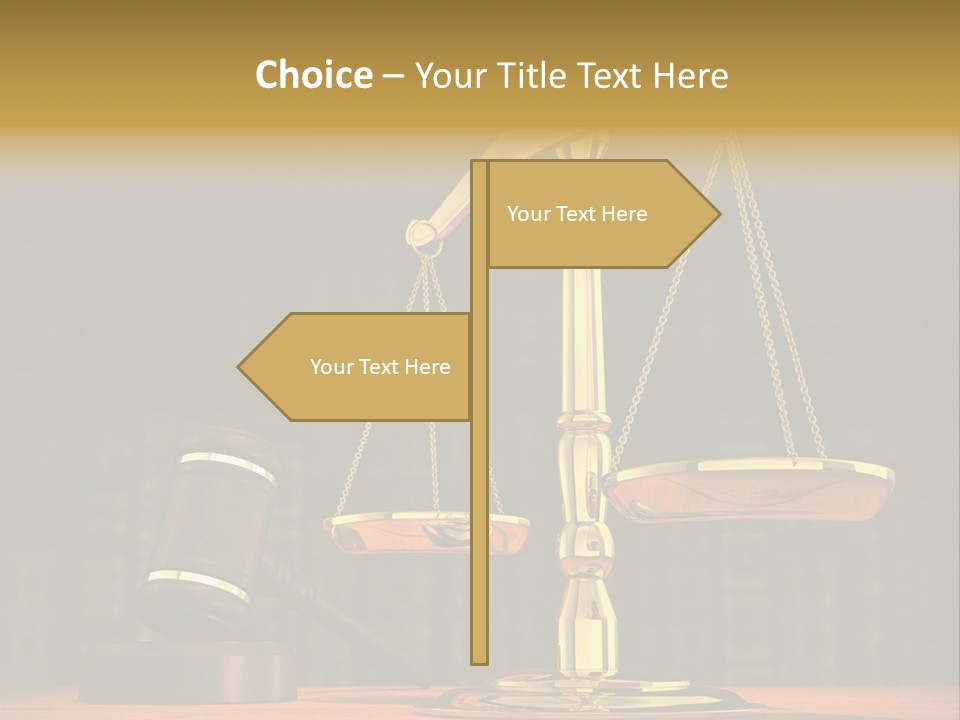 Authority Courthouse Copyspace PowerPoint Template