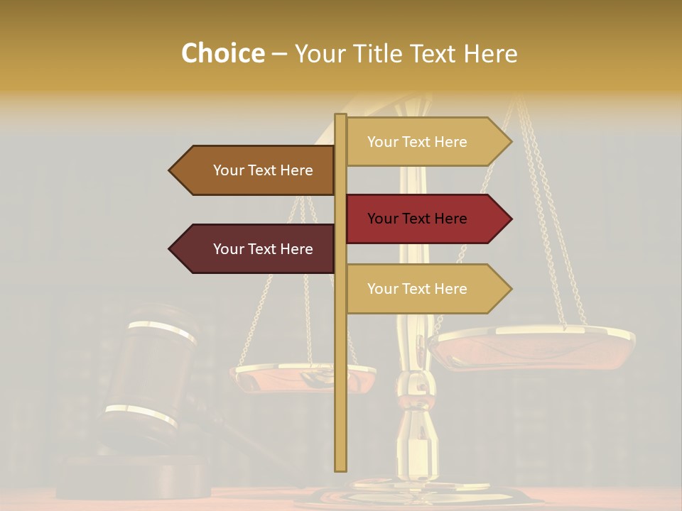 Authority Courthouse Copyspace PowerPoint Template