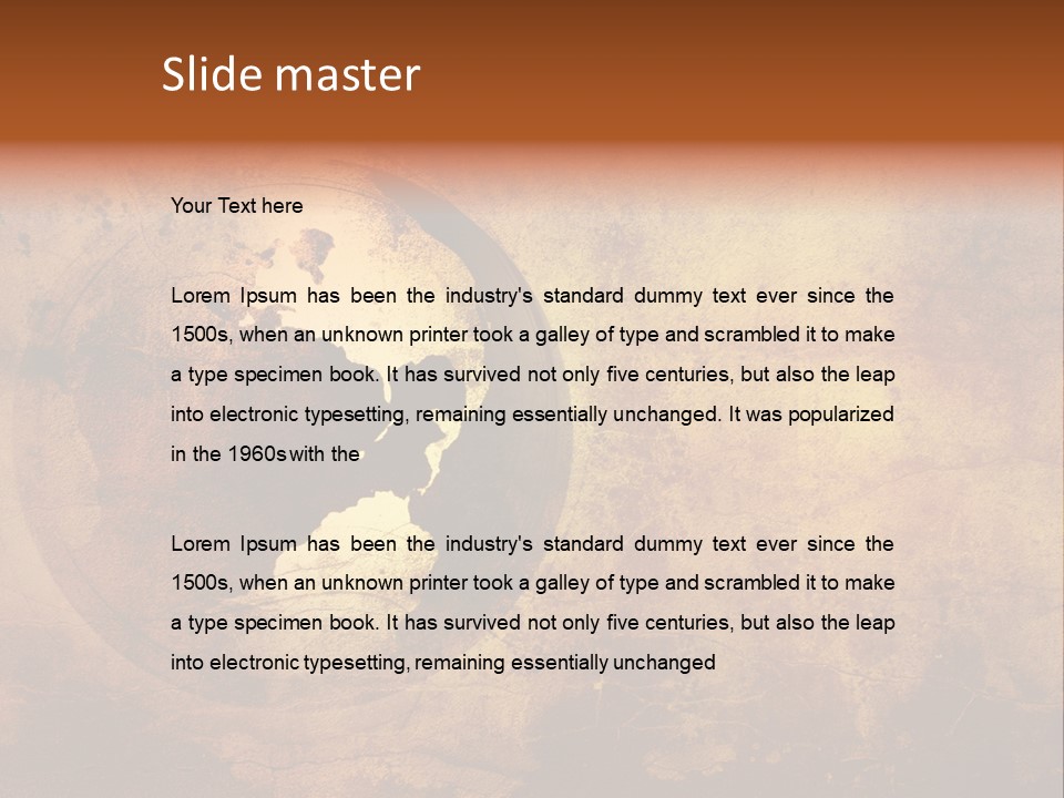 Illustration Scratch Abstract PowerPoint Template