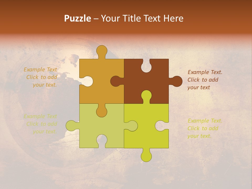 Illustration Scratch Abstract PowerPoint Template