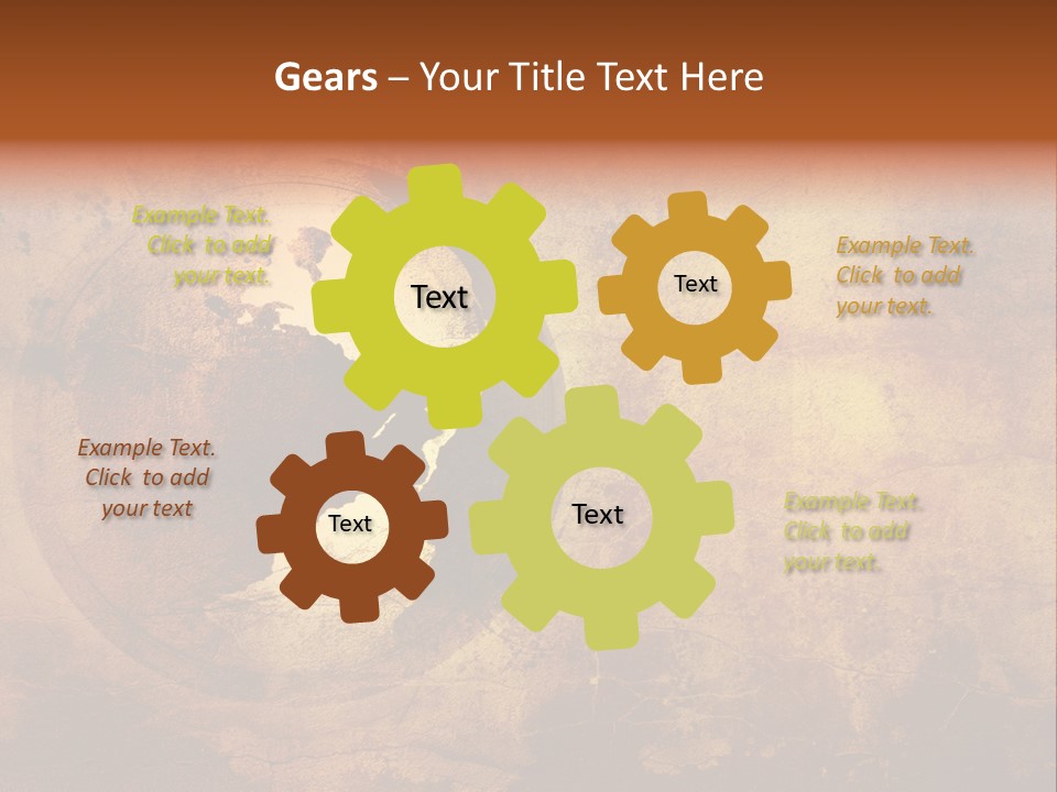 Illustration Scratch Abstract PowerPoint Template