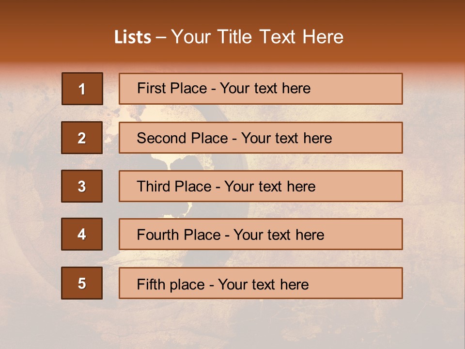 Illustration Scratch Abstract PowerPoint Template