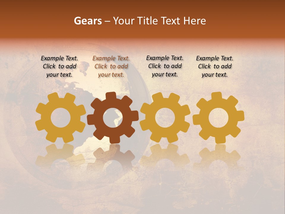 Illustration Scratch Abstract PowerPoint Template