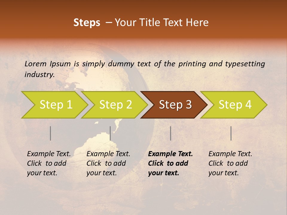 Illustration Scratch Abstract PowerPoint Template