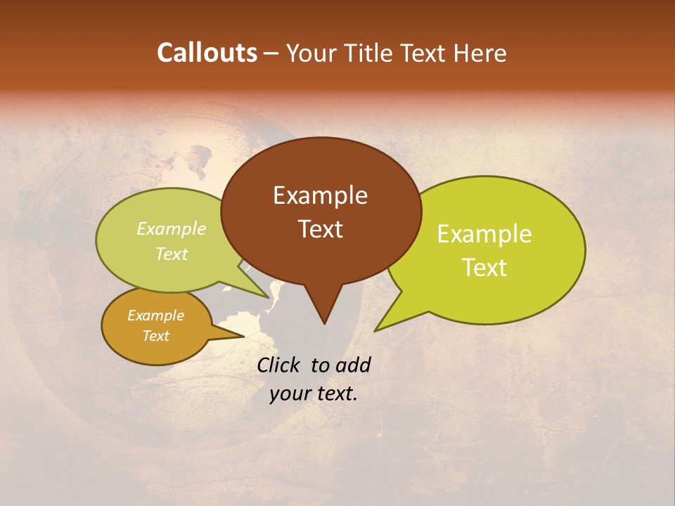 Illustration Scratch Abstract PowerPoint Template