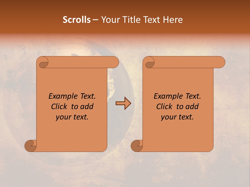 Illustration Scratch Abstract PowerPoint Template