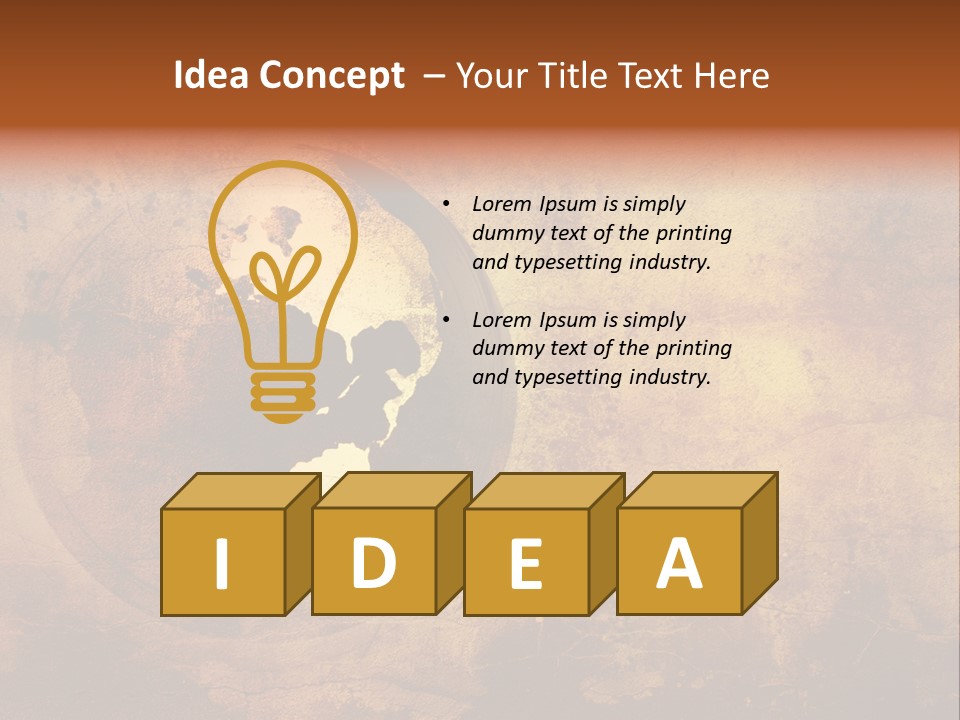 Illustration Scratch Abstract PowerPoint Template