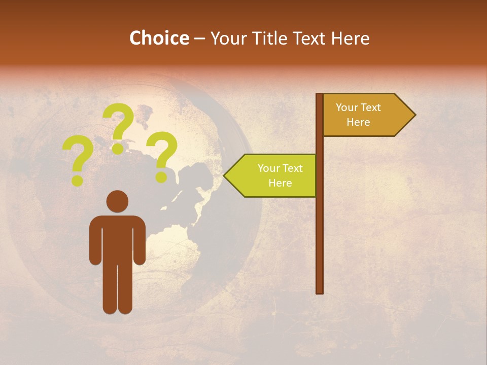 Illustration Scratch Abstract PowerPoint Template