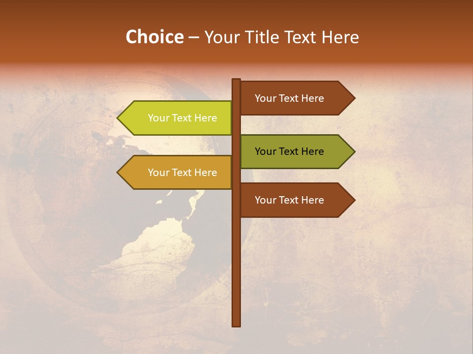 Illustration Scratch Abstract PowerPoint Template