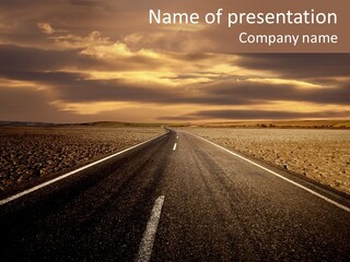 Line Direction Speed PowerPoint Template