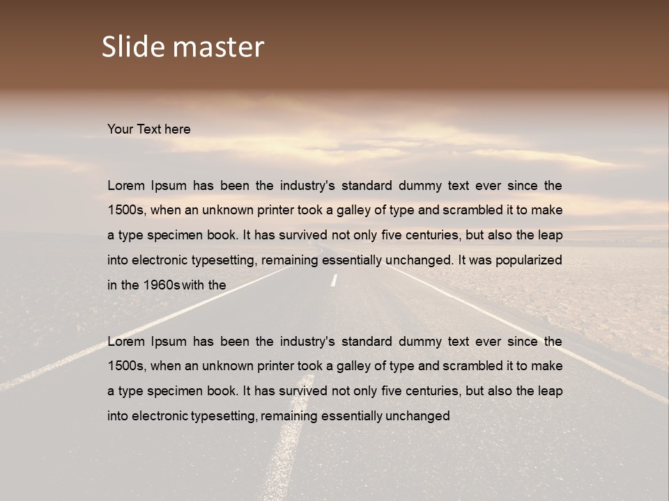 Line Direction Speed PowerPoint Template