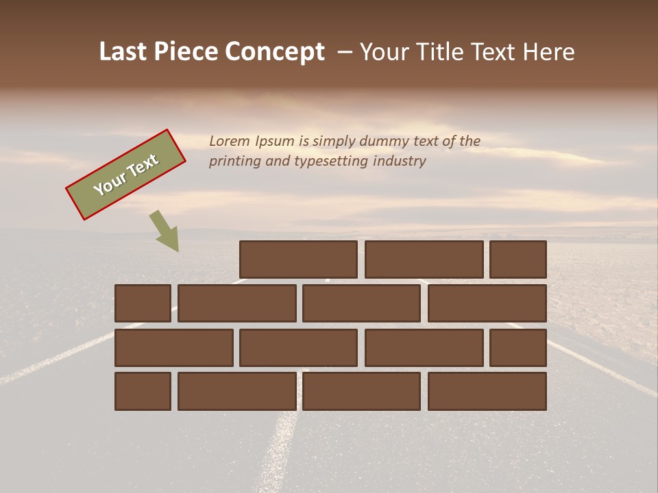 Line Direction Speed PowerPoint Template