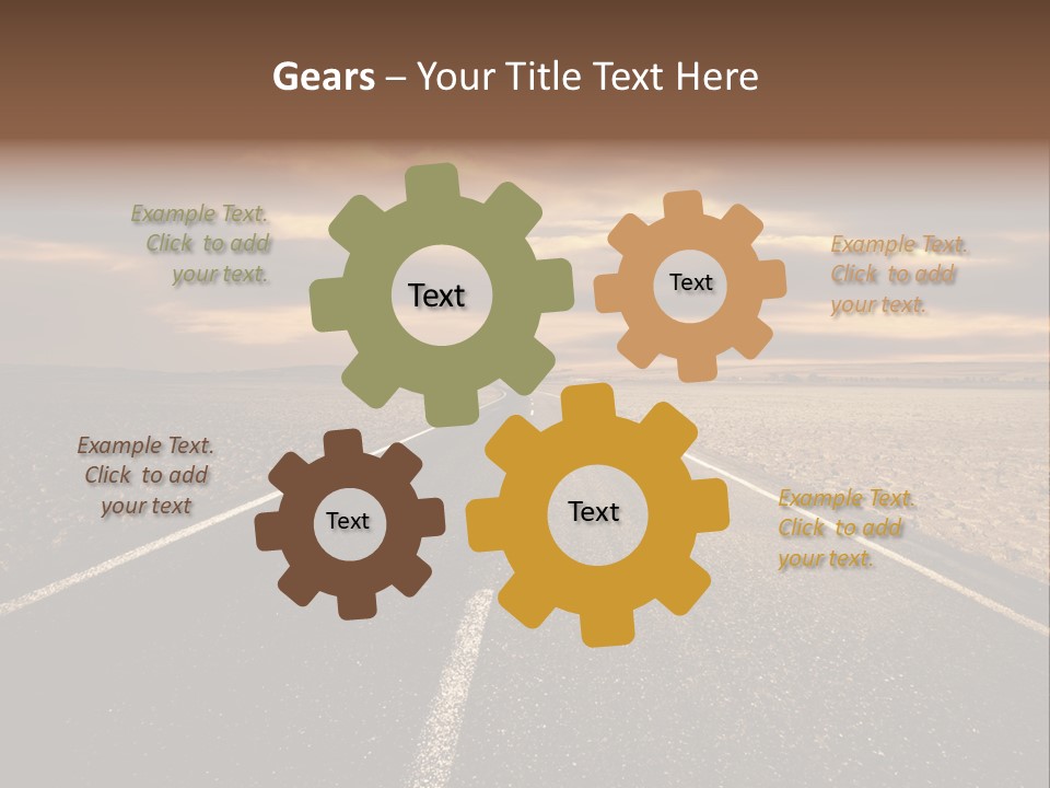 Line Direction Speed PowerPoint Template