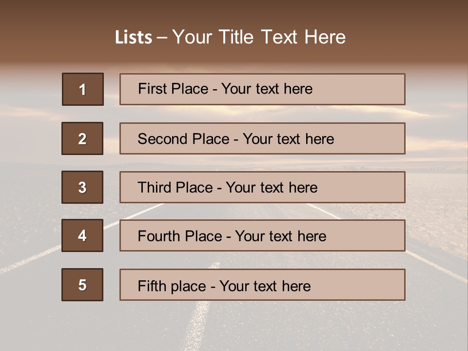 Line Direction Speed PowerPoint Template