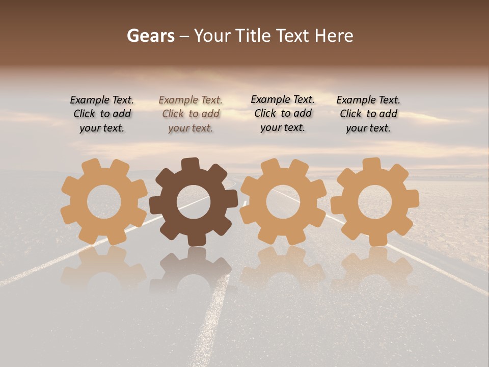 Line Direction Speed PowerPoint Template