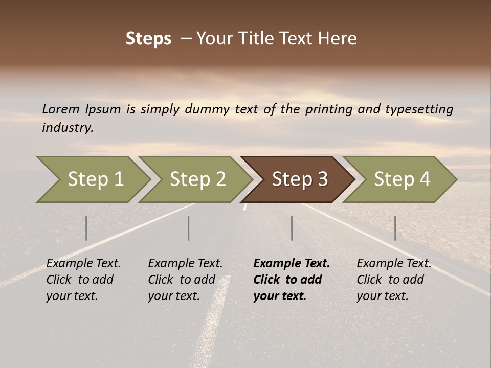 Line Direction Speed PowerPoint Template