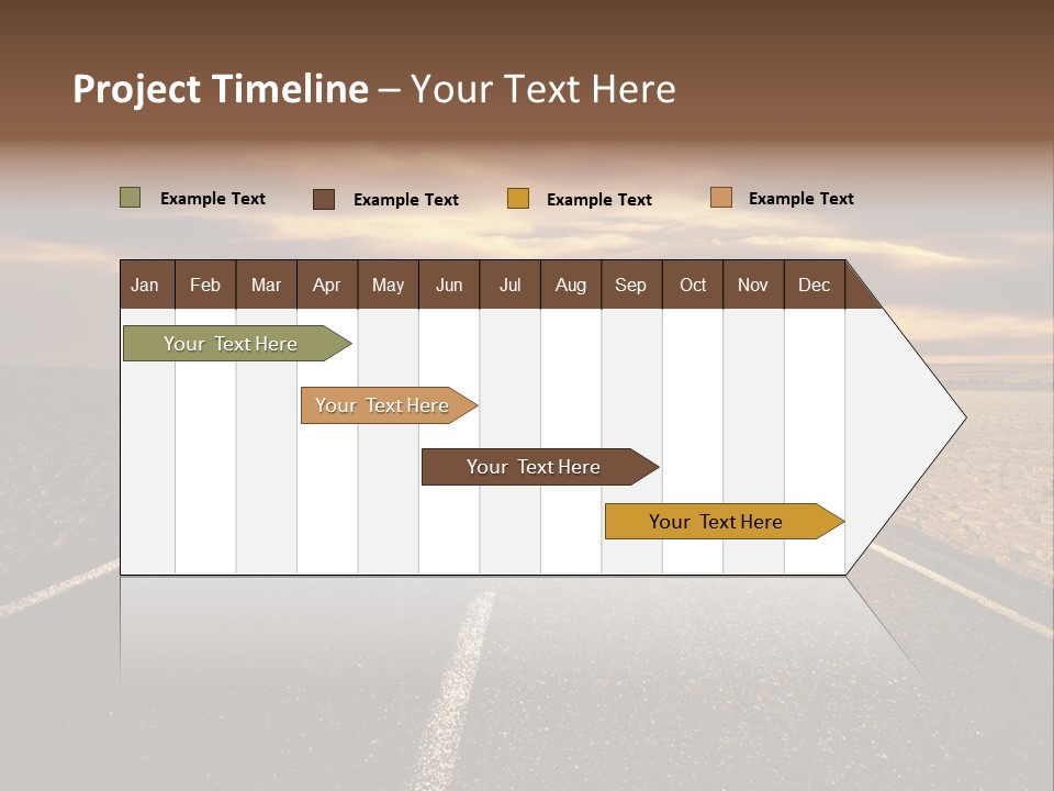 Line Direction Speed PowerPoint Template