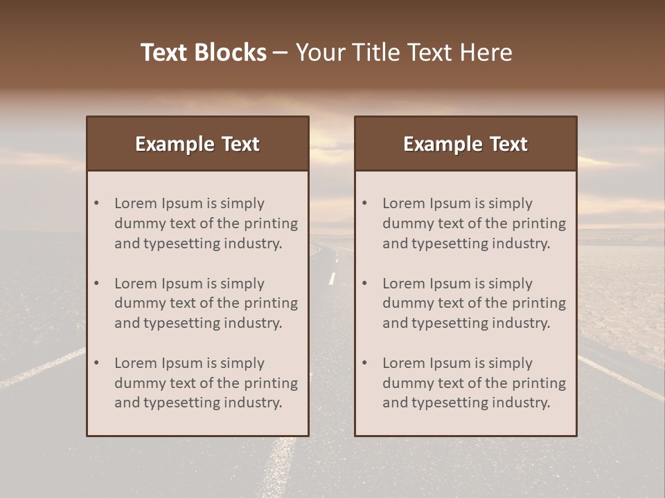Line Direction Speed PowerPoint Template