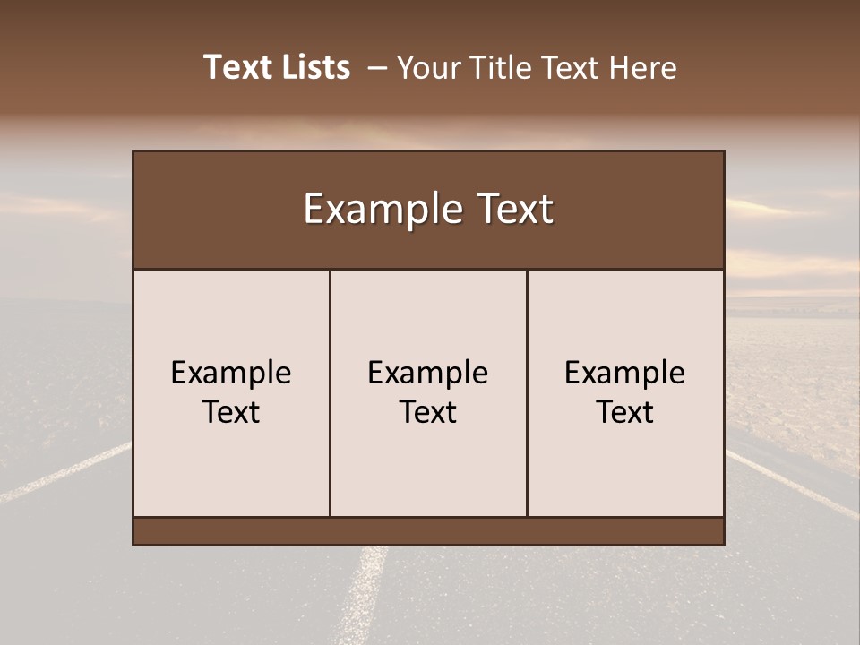 Line Direction Speed PowerPoint Template