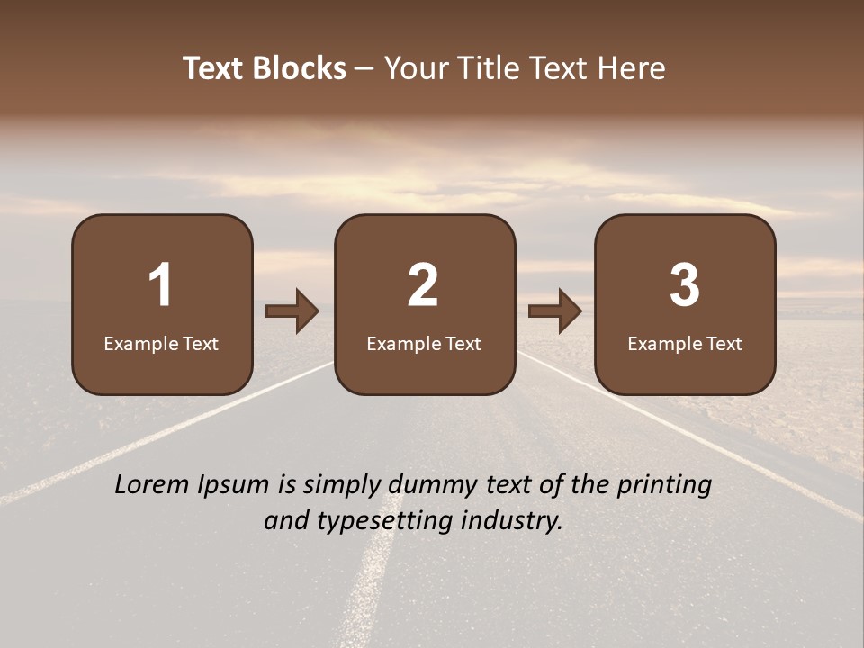 Line Direction Speed PowerPoint Template