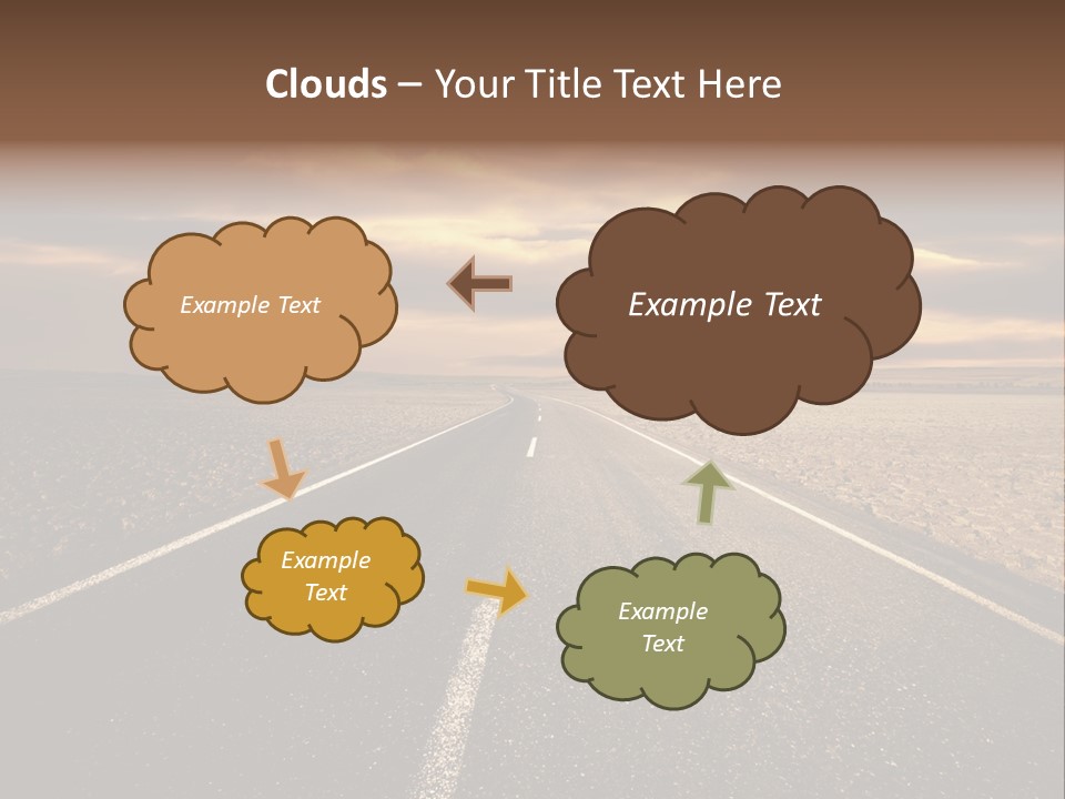 Line Direction Speed PowerPoint Template
