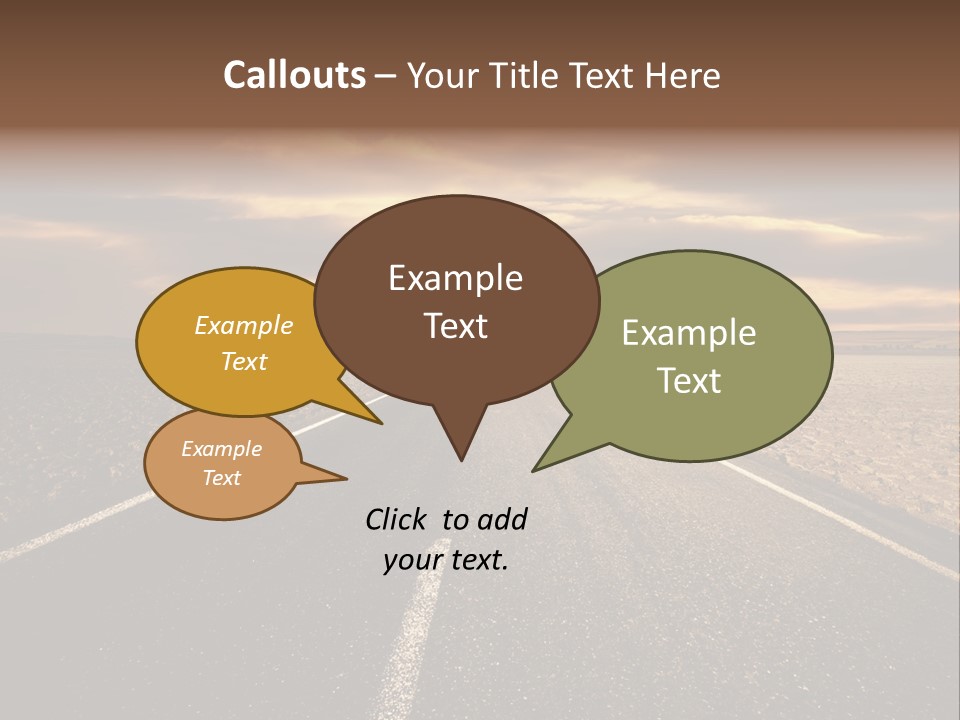 Line Direction Speed PowerPoint Template