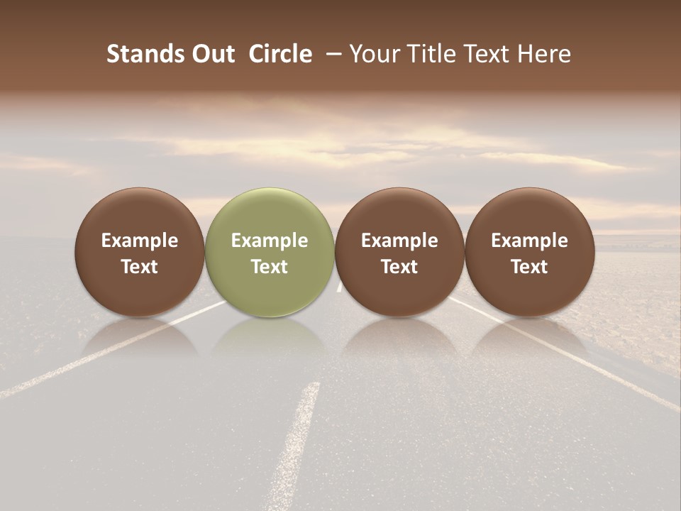 Line Direction Speed PowerPoint Template