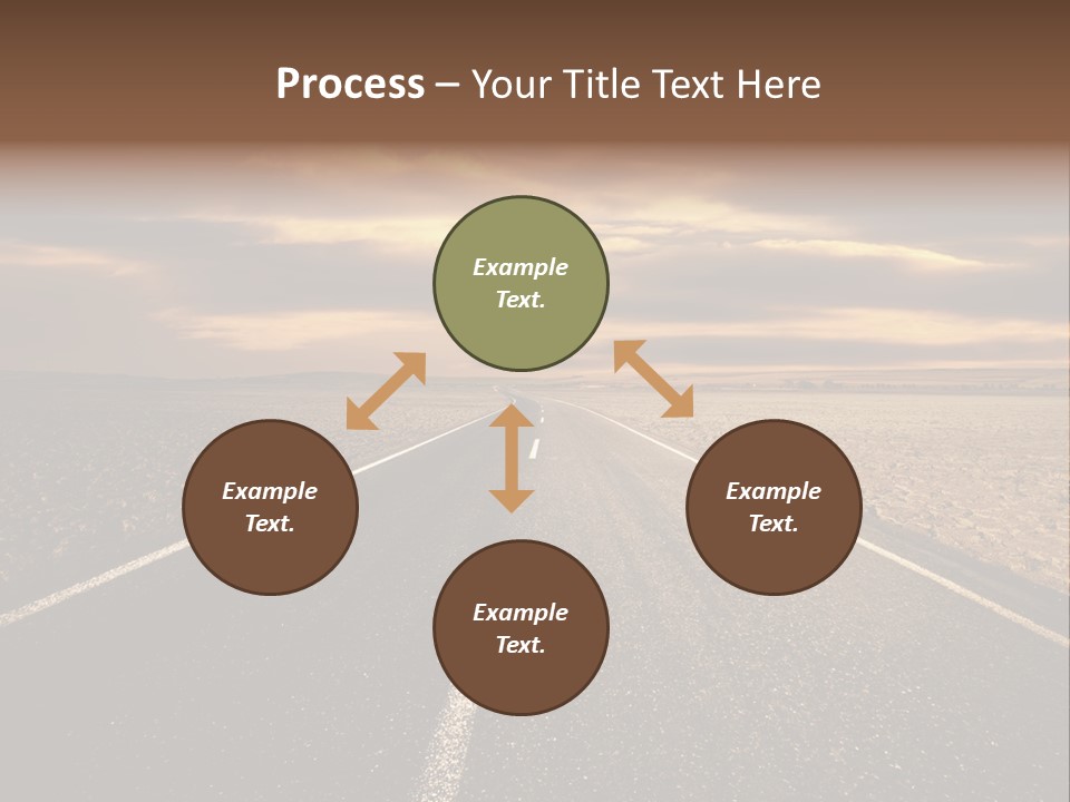 Line Direction Speed PowerPoint Template