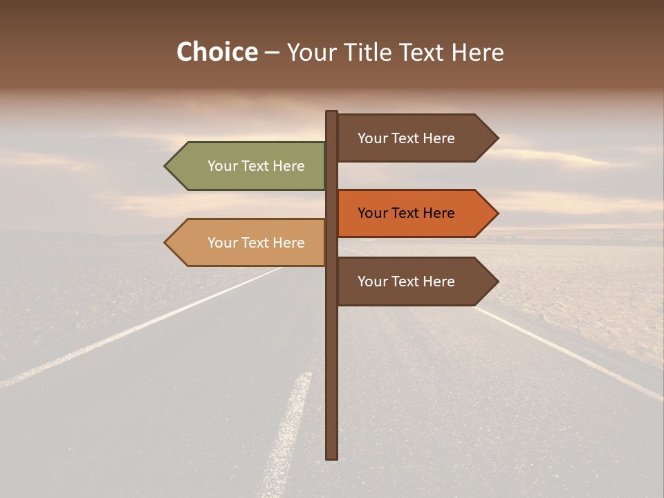 Line Direction Speed PowerPoint Template