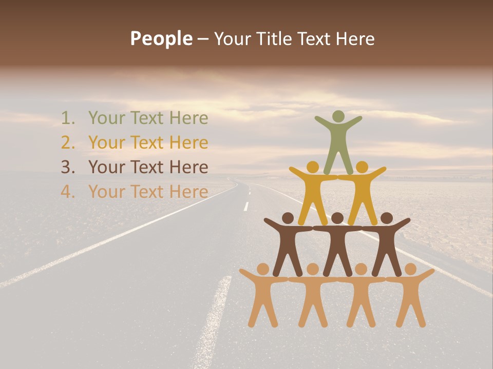 Line Direction Speed PowerPoint Template