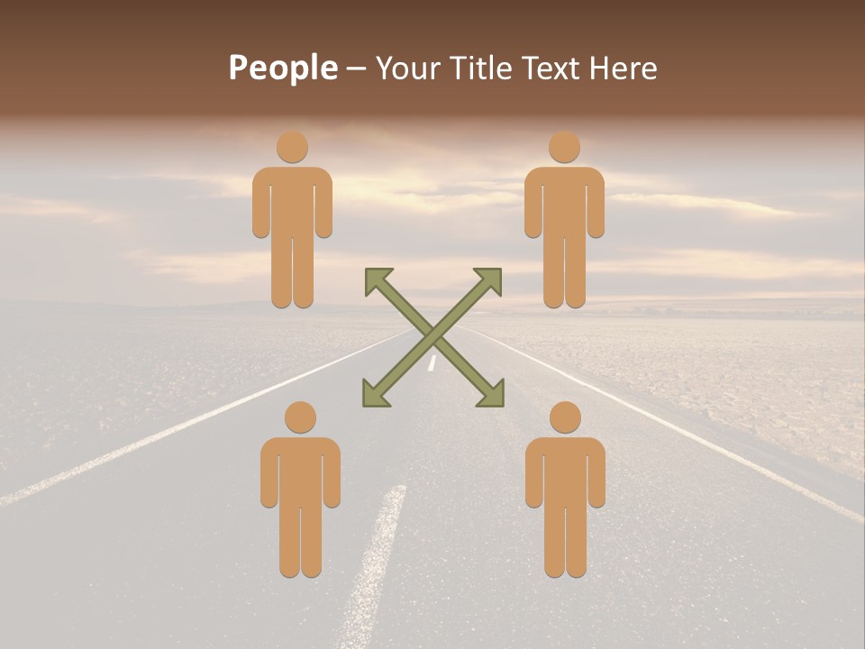 Line Direction Speed PowerPoint Template