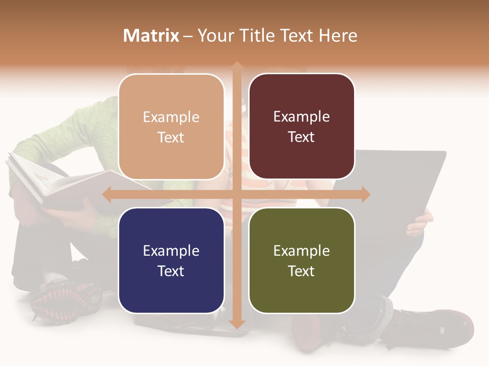 Education Boy Talk PowerPoint Template