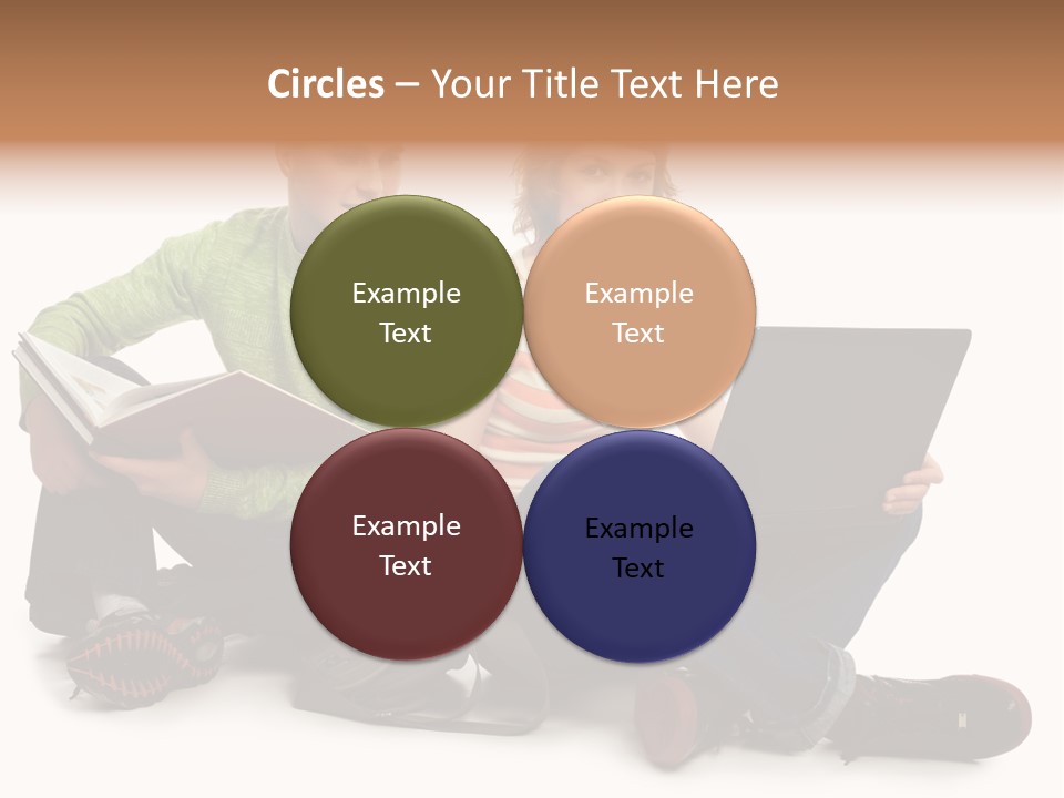 Education Boy Talk PowerPoint Template