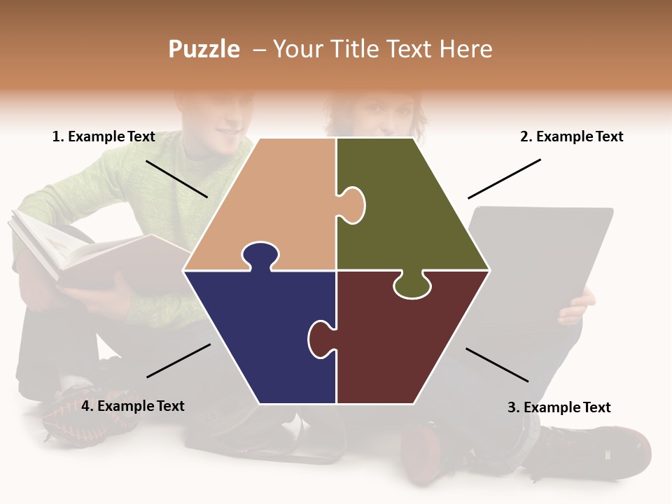 Education Boy Talk PowerPoint Template