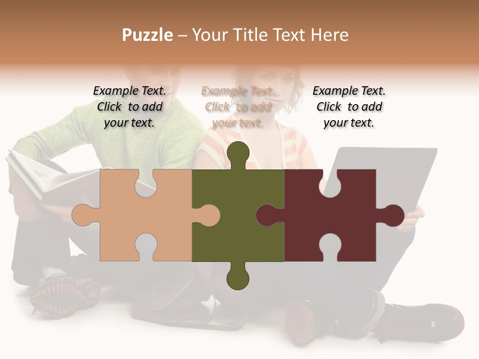 Education Boy Talk PowerPoint Template