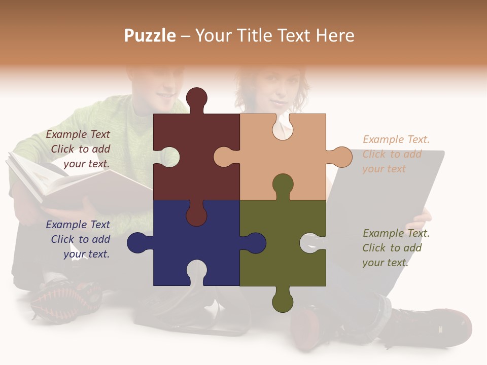 Education Boy Talk PowerPoint Template