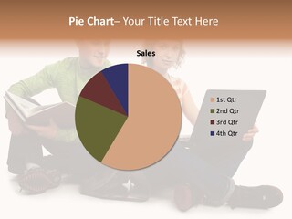 Education Boy Talk PowerPoint Template