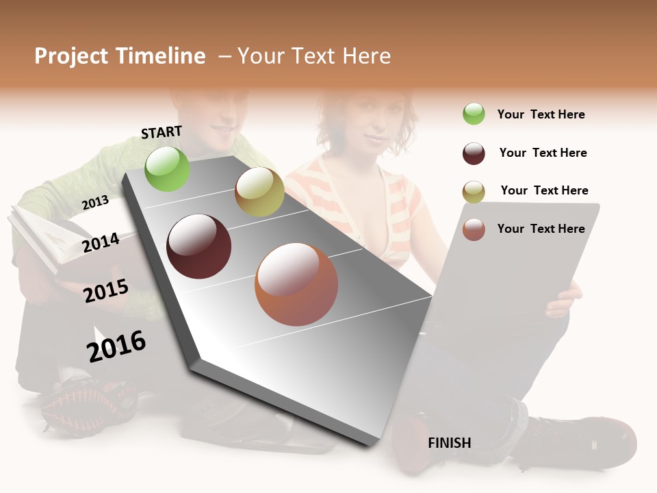 Education Boy Talk PowerPoint Template