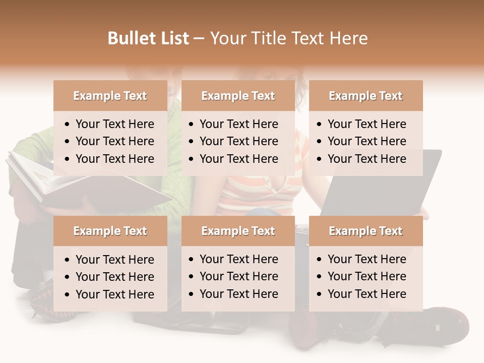 Education Boy Talk PowerPoint Template