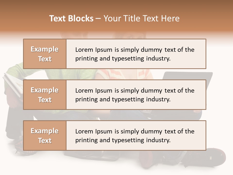 Education Boy Talk PowerPoint Template