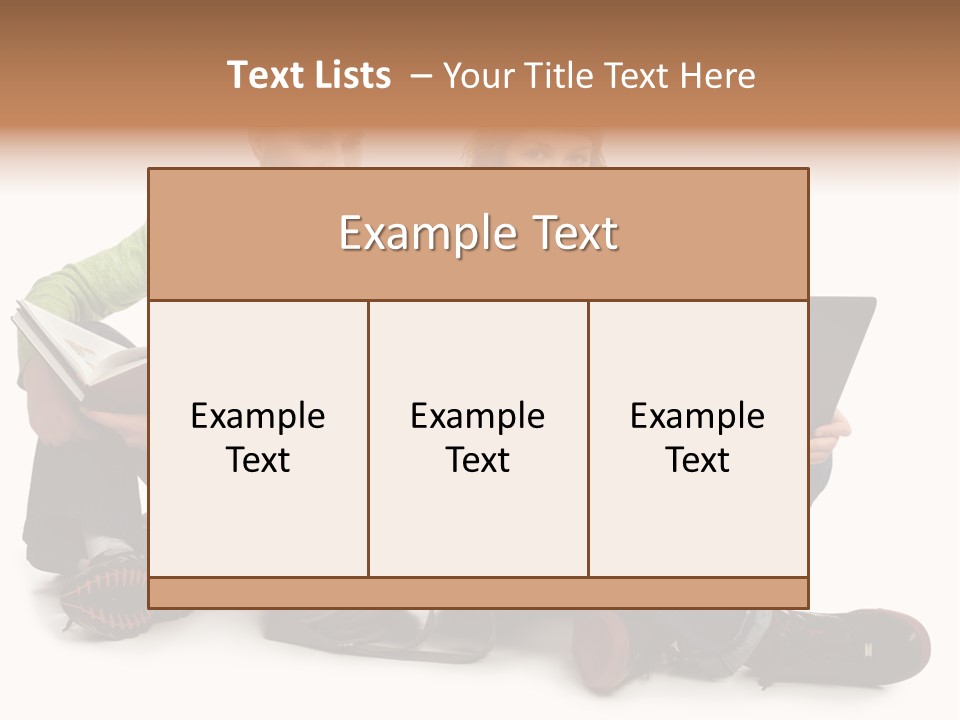 Education Boy Talk PowerPoint Template