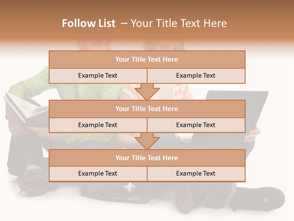 Education Boy Talk PowerPoint Template