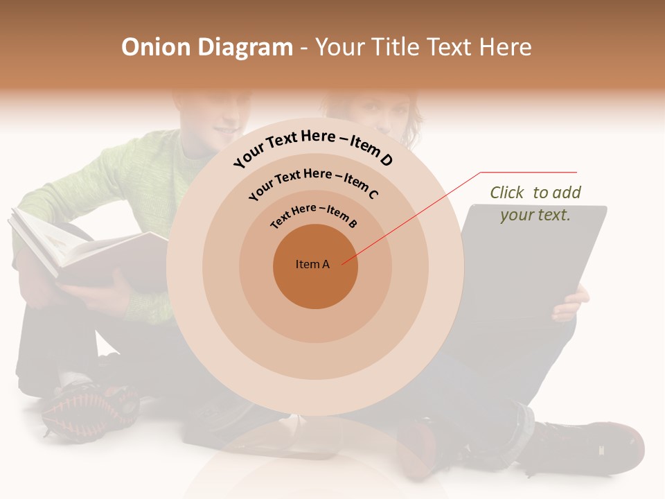 Education Boy Talk PowerPoint Template