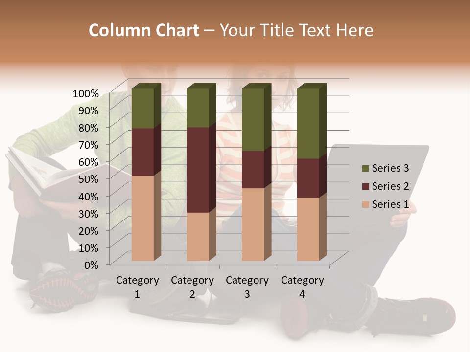 Education Boy Talk PowerPoint Template